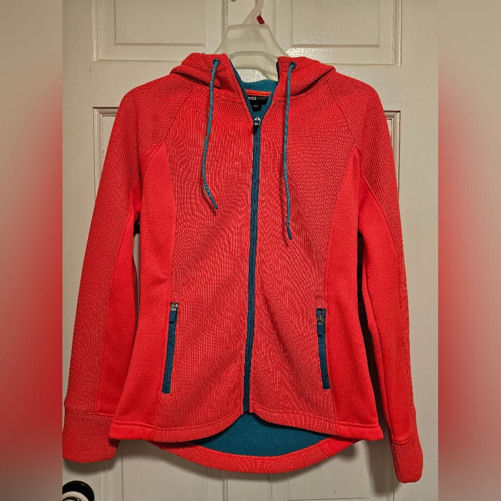 Women's Hot Pink Jacket with Teal Accents